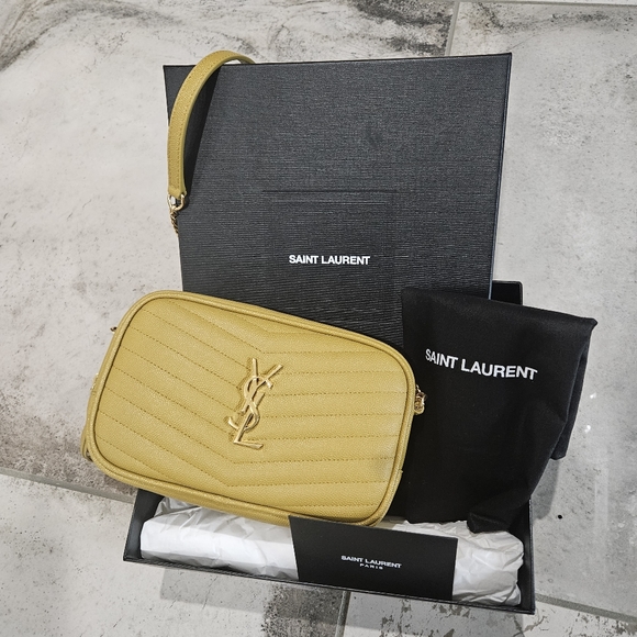 Saint Laurent Lou Mini YSL Grain de Poudre Camera Crossbody Bag - Picture 4 of 15